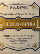 Violin strängar Kaplan Golden spiral D'addario