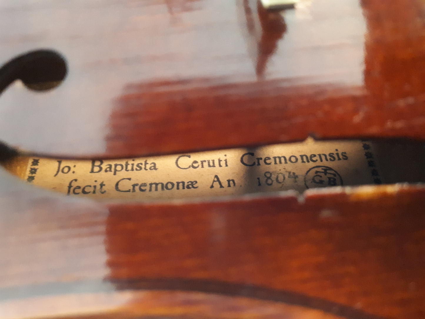 j b ceruti cremona 1804 violin