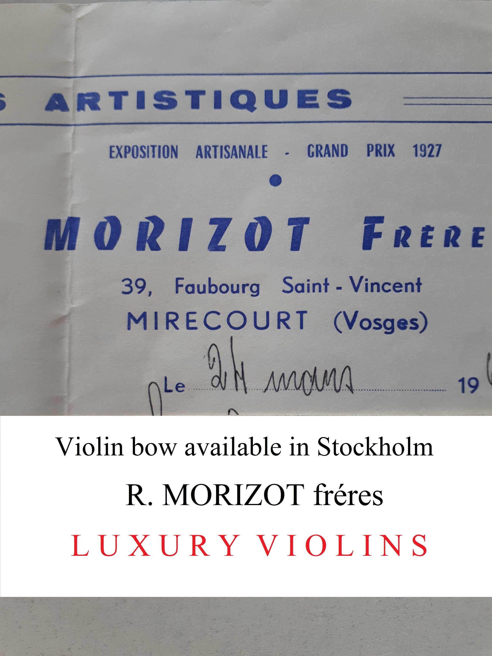 violin bow morizot french price