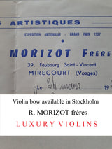 violin bow morizot french price