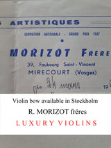 violin bow morizot french price