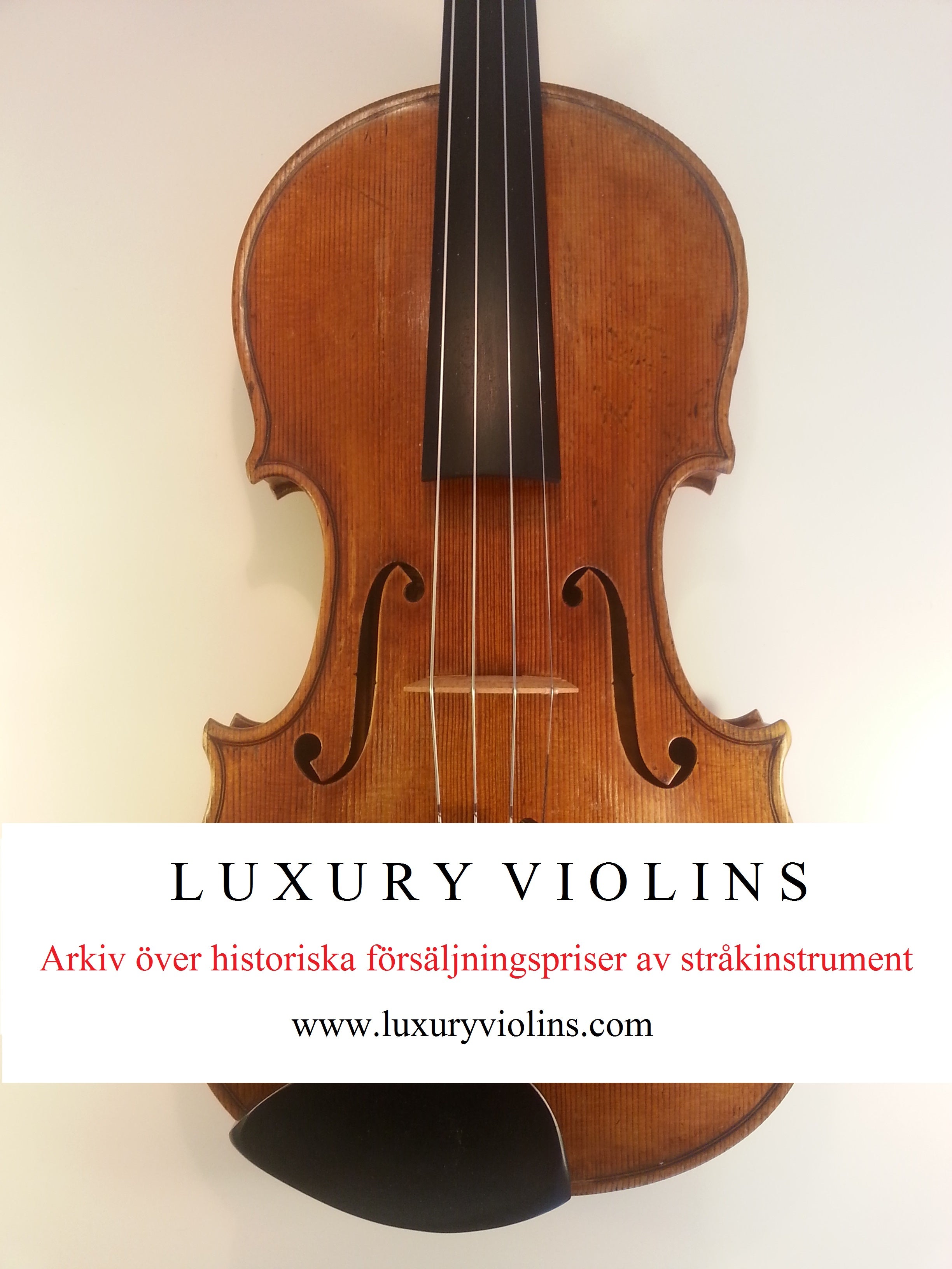 Violin - Josef Pötzl – Violinateljén i Stockholm